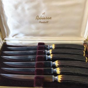 Vintage Robinson Set of 6 Steak Knives